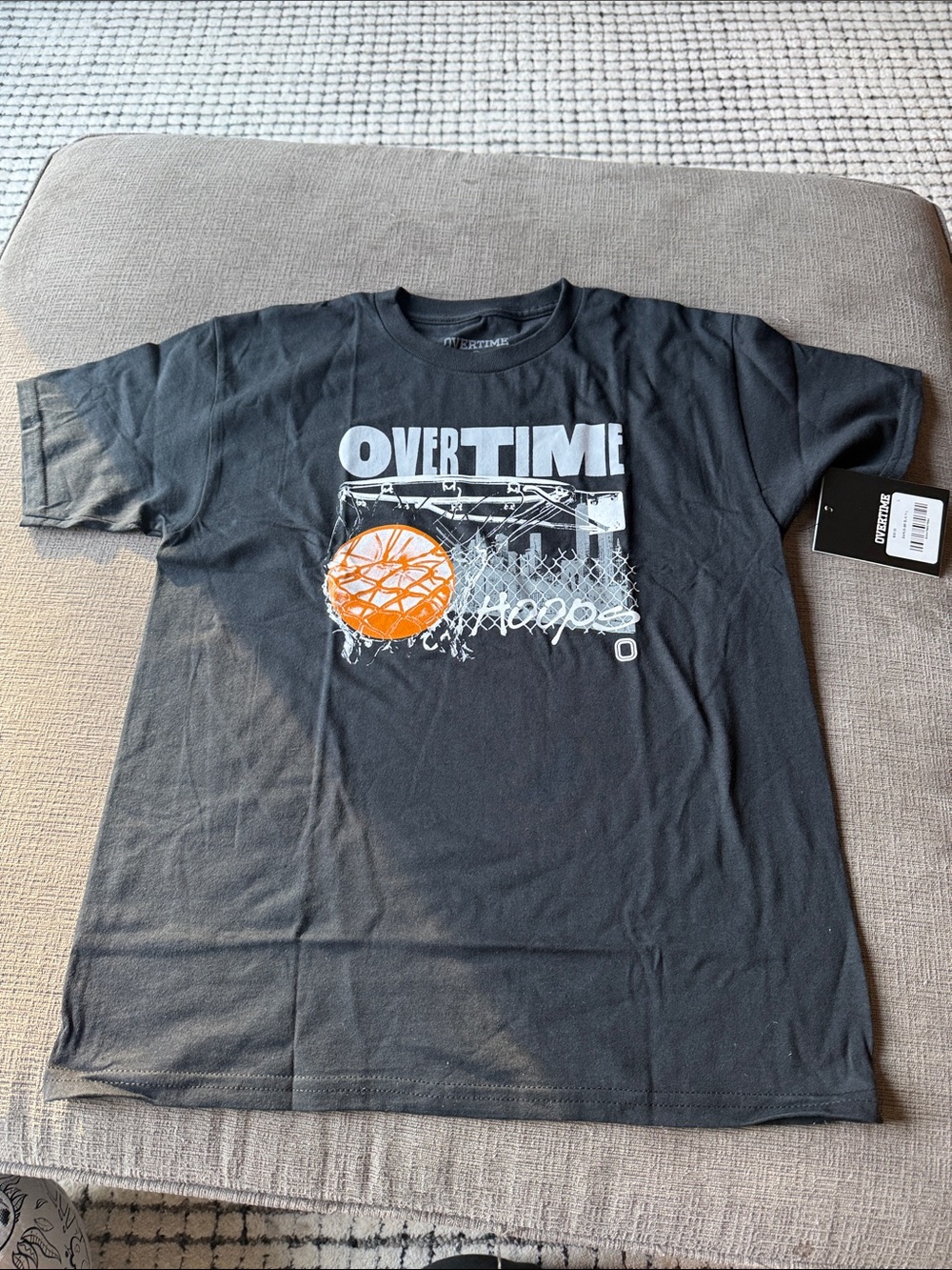 Overtime Hoops Short Sleeve Tee - Black